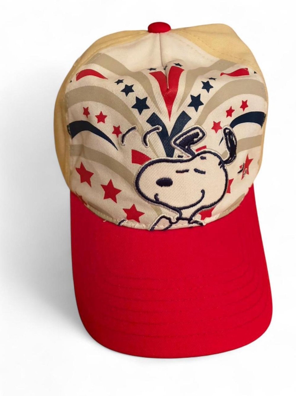 Peanuts Red, Cream Snoopy Cap with Necklace Set - Picture 3 of 6